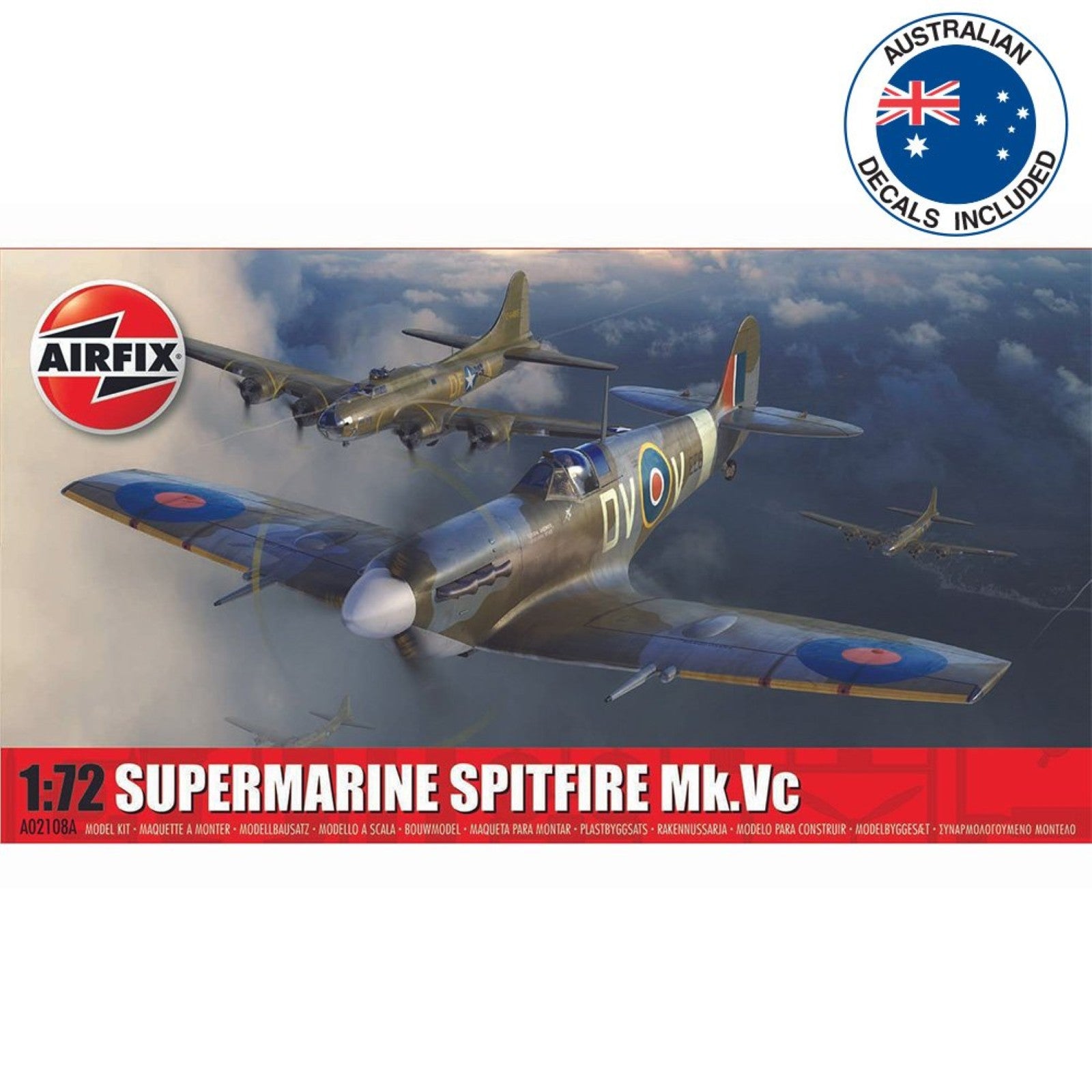 AIRFIX 1/72 SUPERMARINE SPITFIRE MK.VC WITH AUS. DECALS